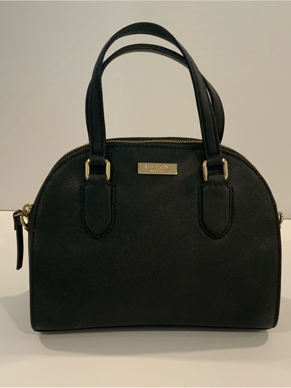 Kate Spade Black Dome Satchel Handbag